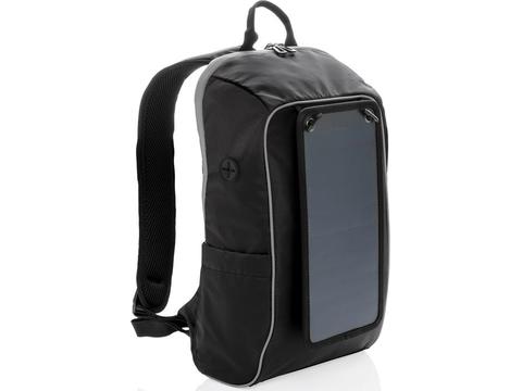 Solar panel power hiking backpack PVC free