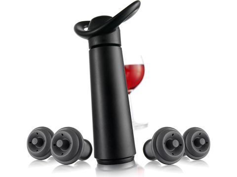Wine Saver Concerto Black Gift Pack (1 Pump,4 Wine Stoppers)