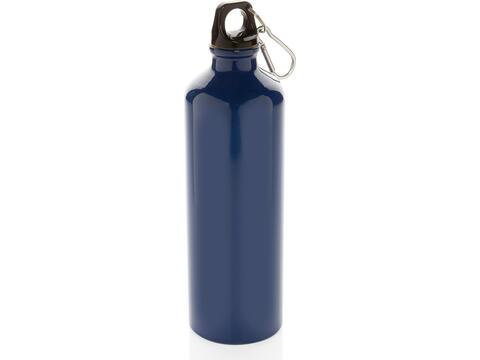 XL aluminium waterbottle with carabiner