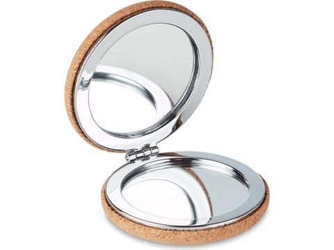 Mirror with cork cover