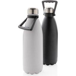 1.5L vacuüm geïsoleerde roestvrijstalen fles-zwart en wit