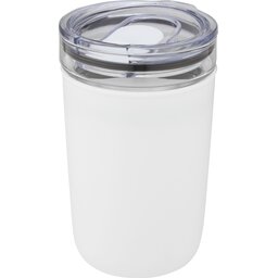 Bello glazen beker met buitenwand van gerecycled plastic - 420 ml