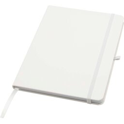 Teak A5 gerecycled notitieboek met harde kaft en gelinieerde pagina's