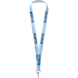 Lanyard met 1 zijde sublimatie voorzien van haak