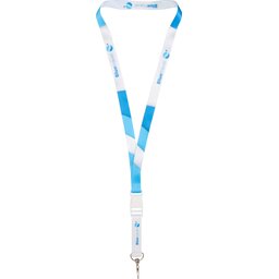 Lanyard met dubbelzijdige sublimatie voorzien van haak en buckle