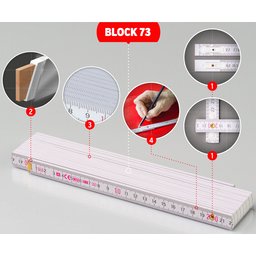 3 meter vouweter Houten duimstok vouwmeters - 3 meter