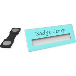 Badge Jerry-MintGreen-74x30