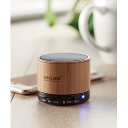 Bamboo Speaker Round-gepersonaliseerd