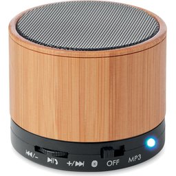 Bamboo Speaker Round-zwart