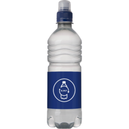 Bronwater met sportdop RPET - 500 ml - bedrukking