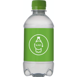 Bronwater RPET met draaidop - 330 ml gepersonaliseerd