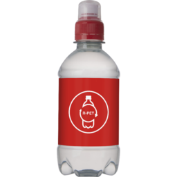 Bronwater RPET met sportdop -  330 ml personalisatie