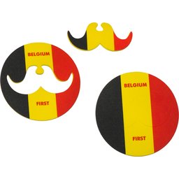 Coaster met Moustache voor supporters