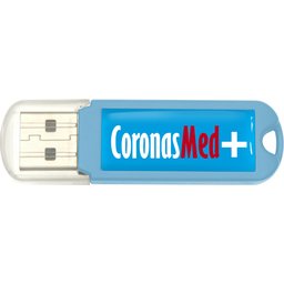 Cyan USB stick bedrukken