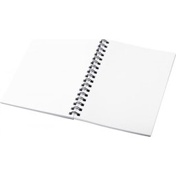 Desk-Mate® A6 wire-o notitieboek met PP-omslag -zwart
