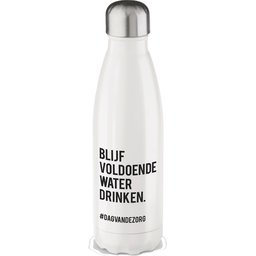 Drinkfles met dank boodschap