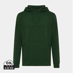 Forest green Iqoniq Rila lichtgewicht gerecycled katoen hoodie