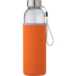 Glazen fles met neopreen hoes - 500 ml
