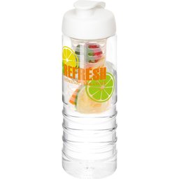 H2O Treble drinkfles met infuser en kanteldeksel - 750 ml bedrukken