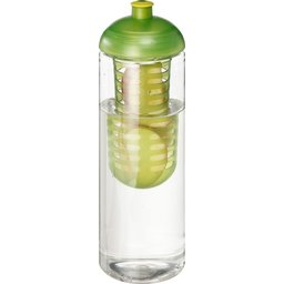 H2O Vibe 850 ml fles en infuser met koepeldeksel-groen
