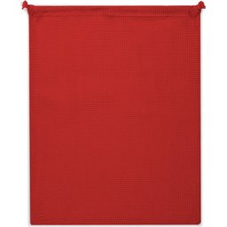 Herbruikbaar Groente & Fruit Zakje Oeko-Tex® Katoen 40 x 45cm-rood zijde 2