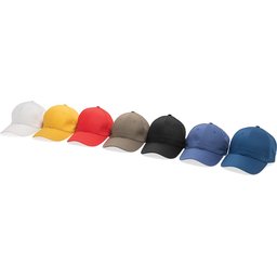 Impact 6 panel 280gr gerecycled katoenen cap met AWARE™ trac-assortiment