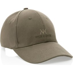 Impact 6 panel 280gr gerecycled katoenen cap met AWARE™ trac-gepersonaliseerd