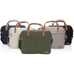 Impact AWARE recycled canvas laptoptas