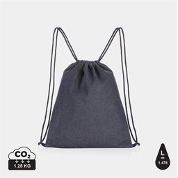 Impact AWARE™ recycled denim drawstring rugzak