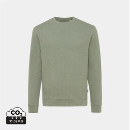 Iqoniq Denali gerecycled katoen sweater ongeverfd groen