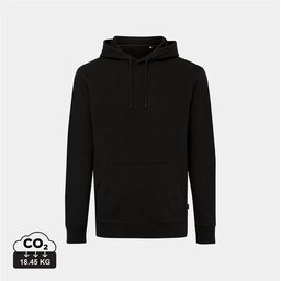 Iqoniq Jasper recycled katoen hoodie zwart