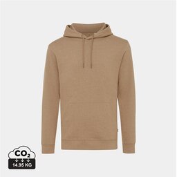 Iqoniq Torres gerecycled katoen hoodie ongeverfd bruin