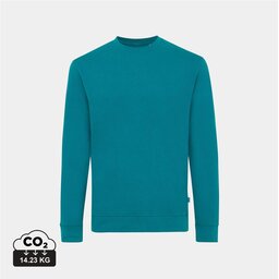 Iqoniq Zion gerecycled katoen sweater verdigris