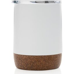 Isoleer koffie beker met kurk - 180 ml-zijkant