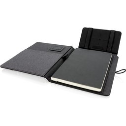 Kyoto notitieboek met 5W draadloze 4.000 mAh powerbank -open