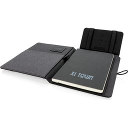 Kyoto notitieboek met 5W draadloze 4.000 mAh powerbank -personalisatie