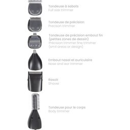 LIVOO Multifunctionele tondeuse en baard- en lichaamstrimset 4