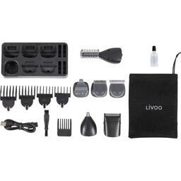 LIVOO Multifunctionele tondeuse en baard- en lichaamstrimset 5