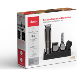 LIVOO Multifunctionele tondeuse en baard- en lichaamstrimset 8