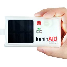 Luminaid lichtbron op zonne energie