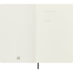 Moleskine 100% VEGEA® Boa notitieboek met zachte kaft - gelijnd L - Zwart - 2