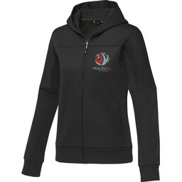 Nubia gebreid performance dames jack met volledige rits met logo