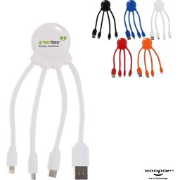 Octopus Eco kabel USB, Type C, Micro-USB, & Lightning