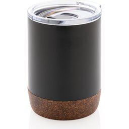 RCS gerecycled roestvrijstalen koffiebeker met kurk - 180 ml