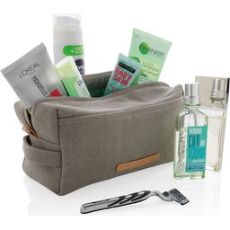 CANVAS TOILETRY BAG PVC FREE