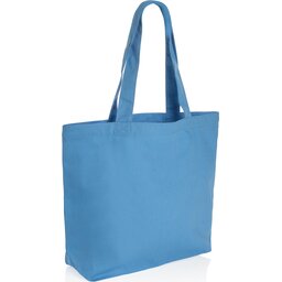 Impact Aware™ recycled canvas shopper met vakje 240gsm