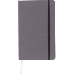 Deluxe stoffen A5 notitieboek met gekleurde zijde bedrukken