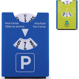 Parkeerschijf ijskrabber blauw groen