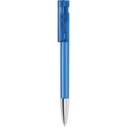 Pen Liberty Clear met metalen punt blauw