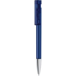 Pen Liberty Clear met metalen punt donkerblauw
